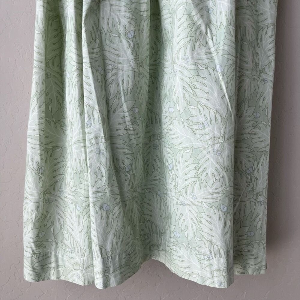 Coco Shop Nicole Dress Breadfruit Sage Green Cotton Sleeveless Maxi Dress Size M - Picture 5 of 12